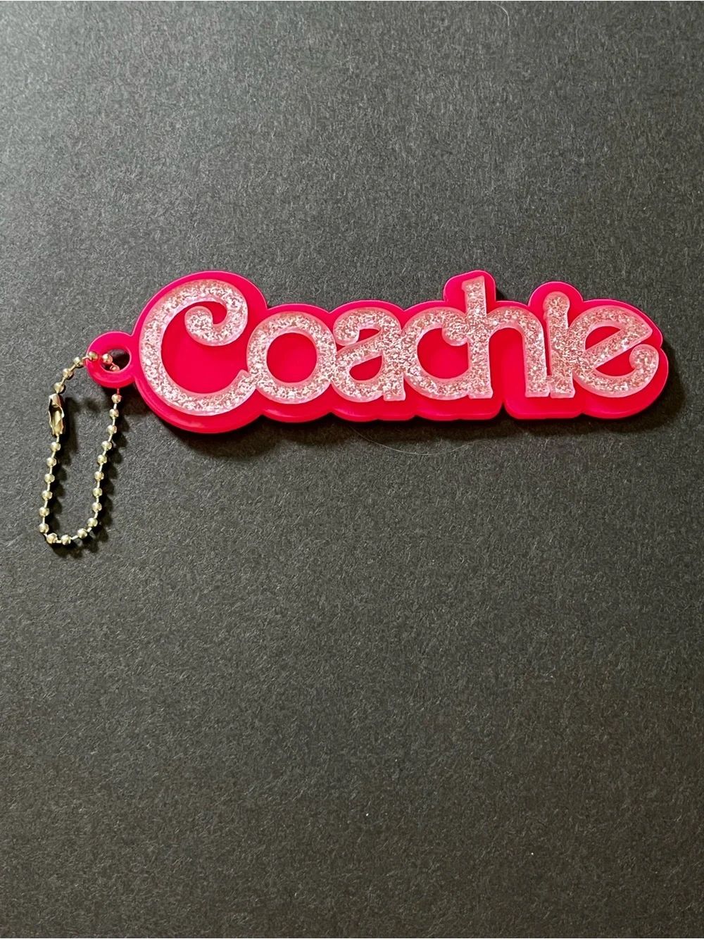 Pink Custom Acrylic Bag Charm - Choose 1